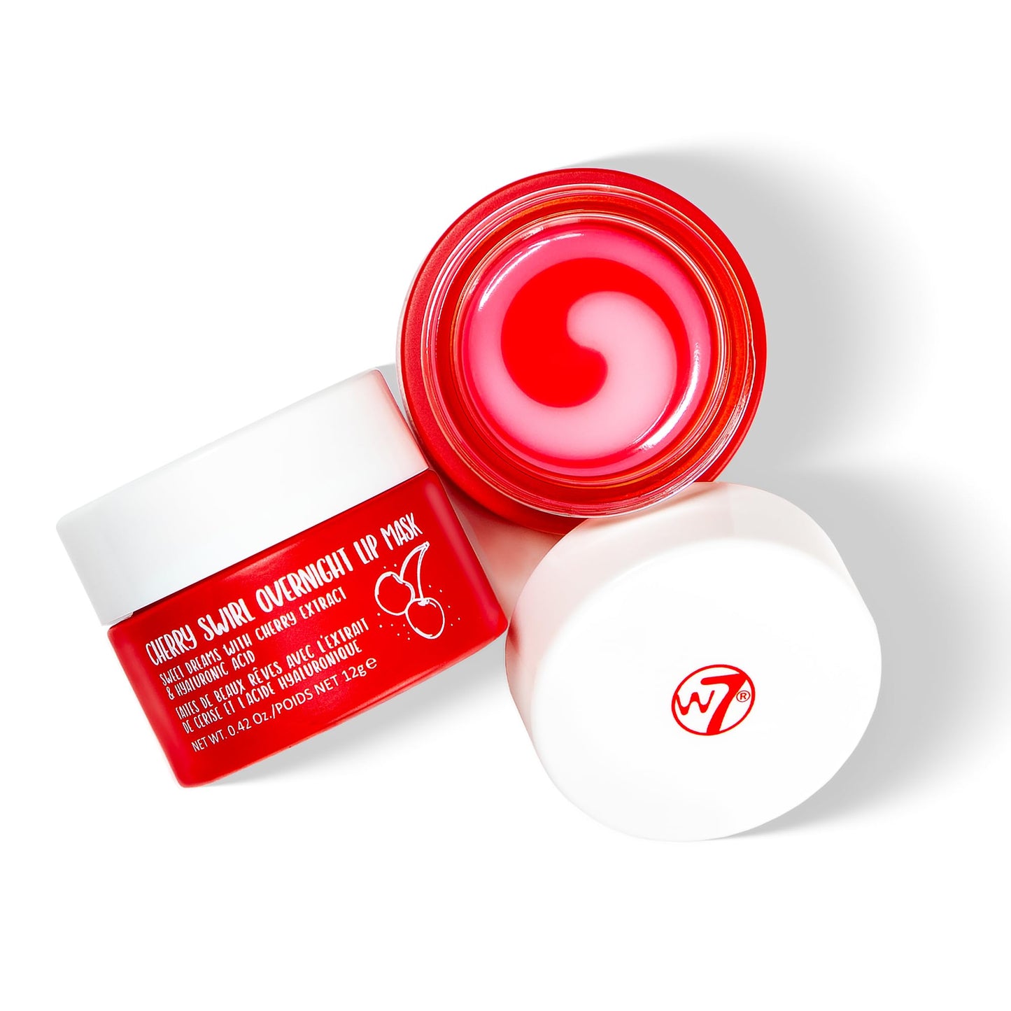W7 Super Sweet Dreams Strawberry Lip Mask - Vitamin E, Aloe Vera and Grape Seed Oil - For Hydrated, Full Looking & Irresistible Lips - 0.67 Fl Oz