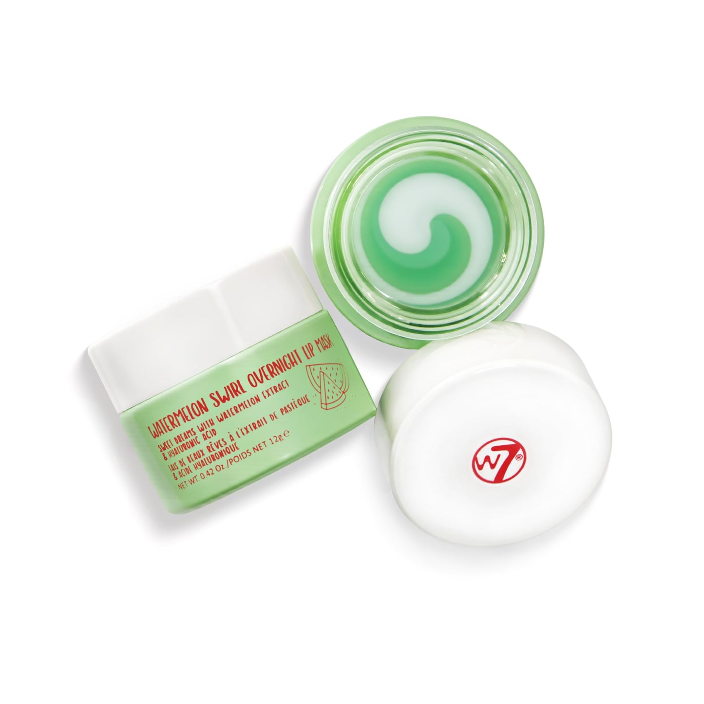 W7 Super Sweet Dreams Strawberry Lip Mask - Vitamin E, Aloe Vera and Grape Seed Oil - For Hydrated, Full Looking & Irresistible Lips - 0.67 Fl Oz