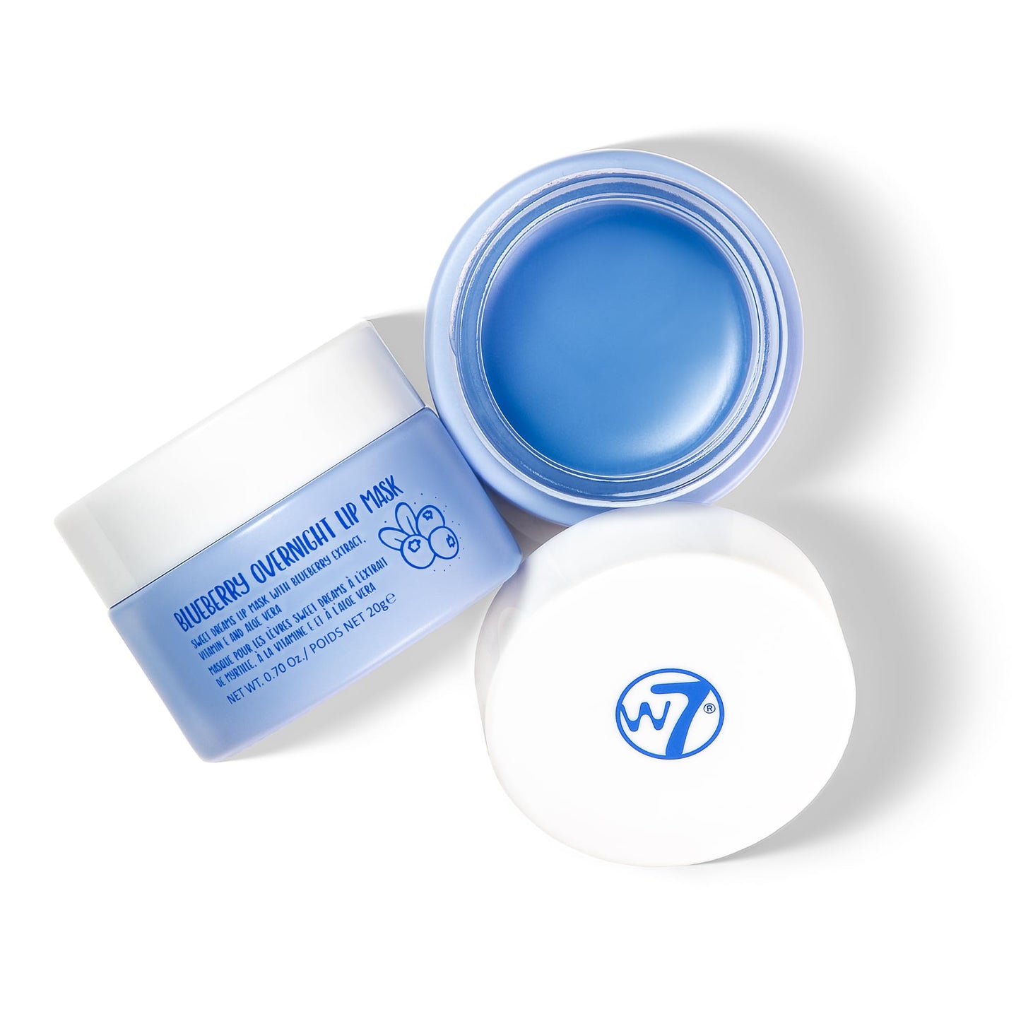 W7 Super Sweet Dreams Strawberry Lip Mask - Vitamin E, Aloe Vera and Grape Seed Oil - For Hydrated, Full Looking & Irresistible Lips - 0.67 Fl Oz