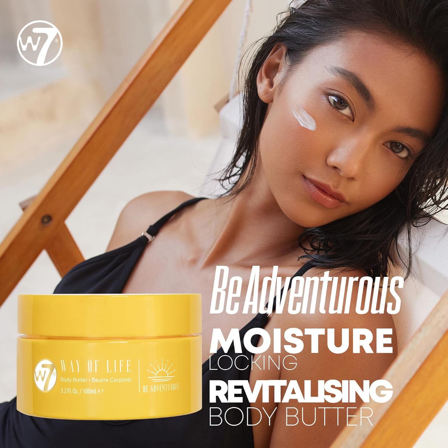 W7 VAY-CAY Be Adventurous - Travel Size Skincare Set | Carry On Luggage Essentials: Shower Gel & Body Wash, Body Butter & Body Mist | Energizing & Hydrating Body Care for Radiant Skin